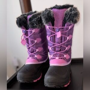 Kamik Purple and Pink Snowangel Kids' Winter Boots size 4